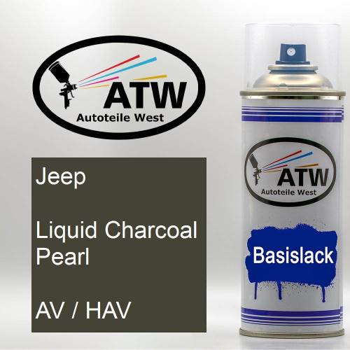 Jeep, Liquid Charcoal Pearl, AV / HAV: 400ml Sprühdose, von ATW Autoteile West.